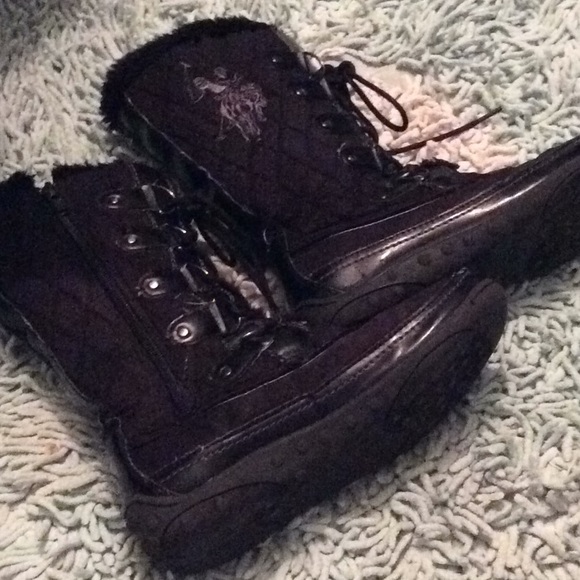 Polo faux fur girls boots
